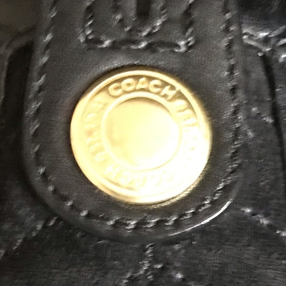 Vintage Coach Soho Boho Fur Trim Shoulder Bag - Picture 5 of 10